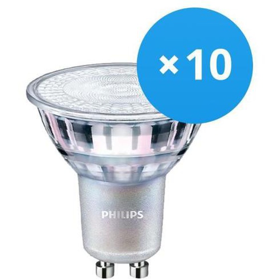 Ampoules LED Spots - PHILIPS - MASTER Value GU10 PAR16 4.9W 365lm - Dimmable - Blanc Chaud - 25000h