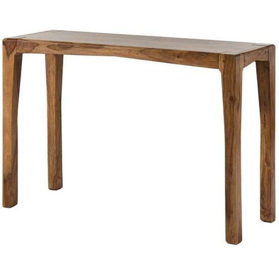 ANCONA 203 Table console en bois de sheesham - laqué - marron foncé 120x42x80
