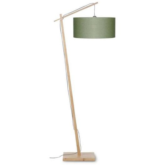 ANDES-Lampadaire Bambou & Lin Naturel H176cm vert kaki Good & Mojo