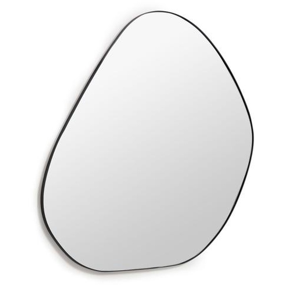 Anera - Miroir irrégulier en métal 84x108,5cm - Couleur - Noir