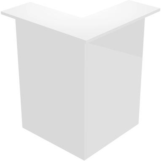 Angle 90° pour banque daccueil OLA - L.76 cm - Blanc