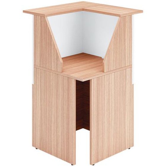 Angle 90° pour banque daccueil OLA - L.76 cm - Noyer