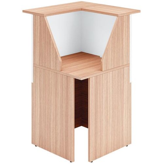 Angle 90° pour banque daccueil OLA - L.76 cm - Noyer