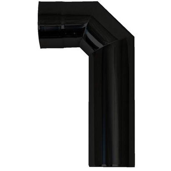 Angle de fumée à 90 ° Noir