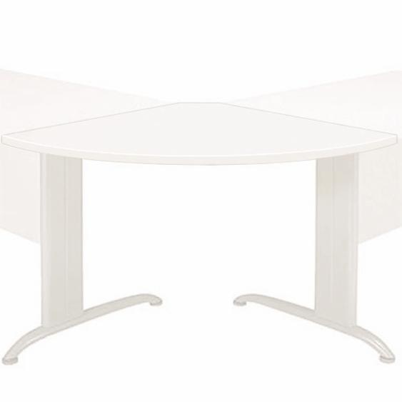 Angle de liaison 90° arrondi Pronto Métal - Plateau Blanc