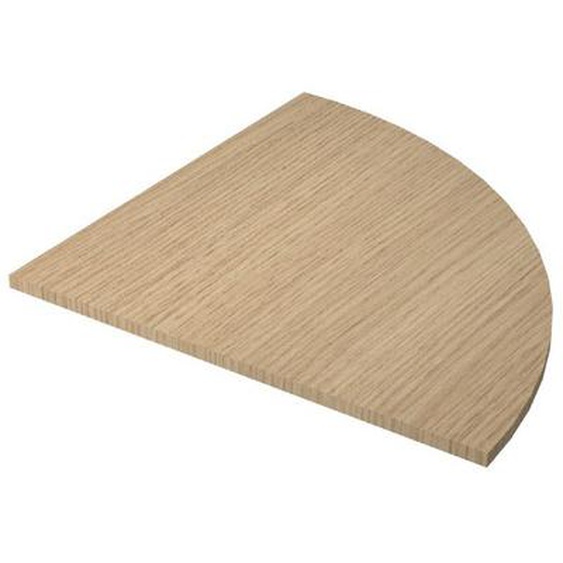 Angle de liaison 90° arrondi Pronto Métal - Plateau Chêne