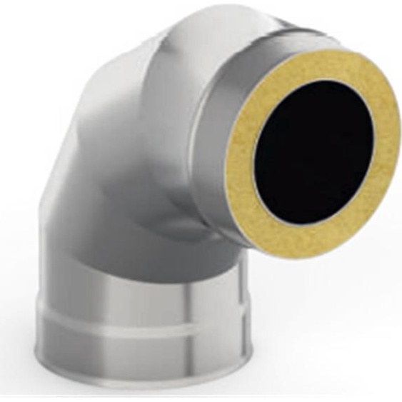 Angle Double Pivotant 90° Huum HK003-02 Ø 120x220, Acier Inoxydable