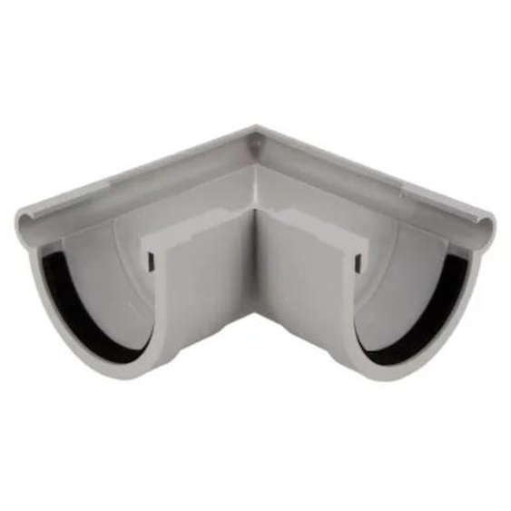 Angle extérieur à joint à 90° pour gouttière demi-ronde LG33 L 250 mm NICOLL AE33