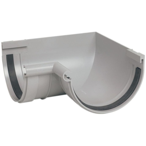 Angle intérieur à joint 90° pour gouttière demi-ronde LG33 NICOLL AI33