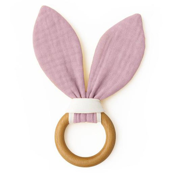 Anneau De Dentition En Coton Bio Rose