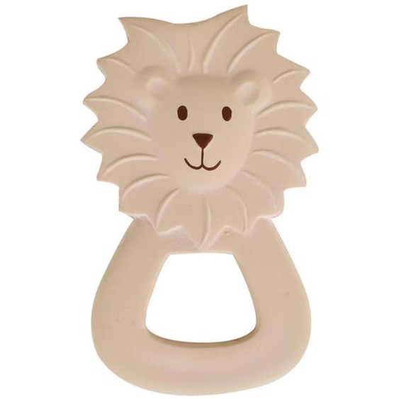 Anneau De Dentition Lion En Caoutchouc Naturel Beige