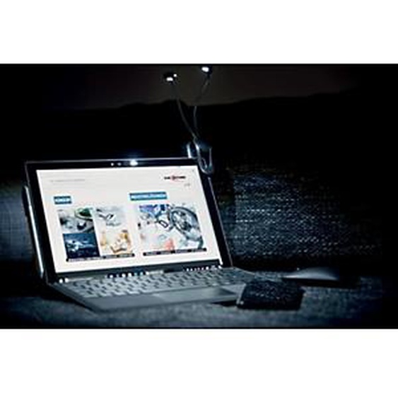 ANSMANN Lampe de lecture Twinflex, couleur: noir