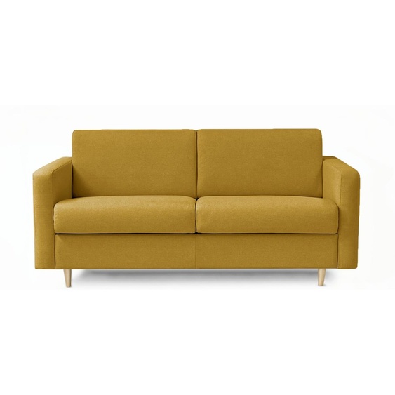 ANTIBES - Canapé convertible 2 places - Tweed, Moutarde