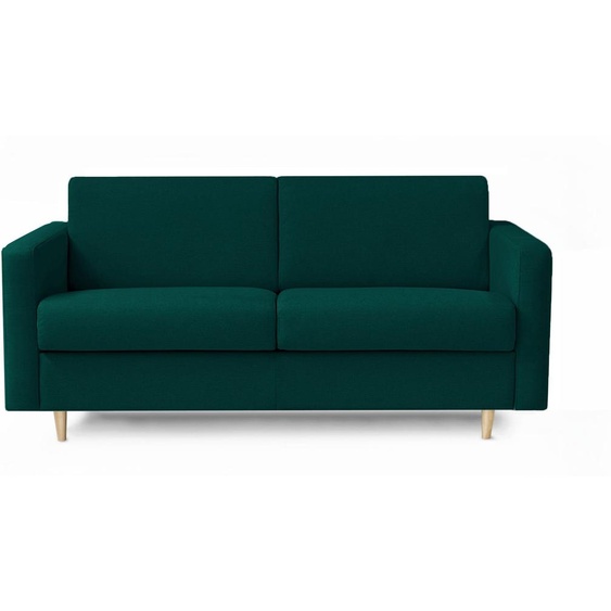 ANTIBES - Canapé convertible 3 places - Tweed, Vert bouteille