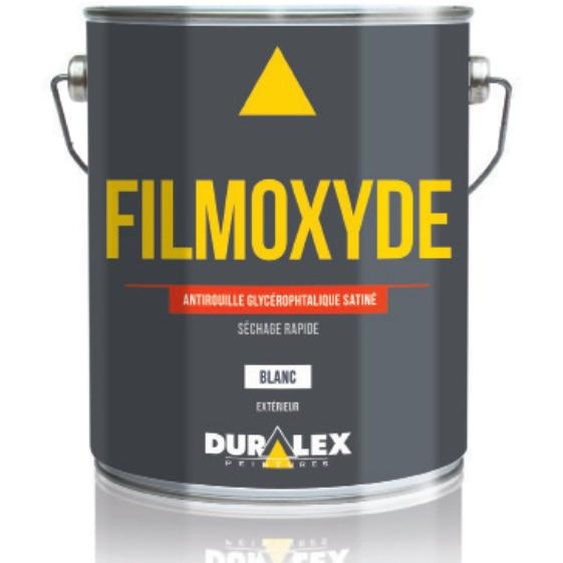 Antirouille glycérophtalique satiné Filmoxyde blanc 3L - DURALEX - 110100131