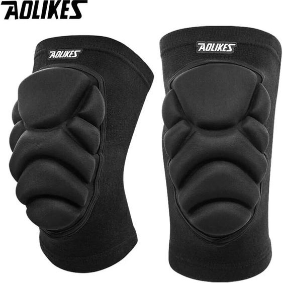 AOLIKES 1 paire de genouillères, genouillères antidérapantes pour éviter les collisions avec mousse EVA épaisse, pour volley-ball, genouillère de danse de football