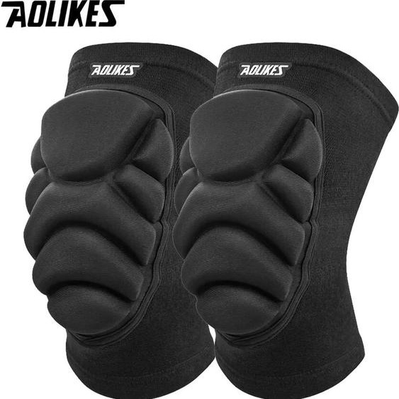 AOLIKES 1 paire de genouillères, genouillères antidérapantes pour éviter les collisions avec mousse EVA épaisse, pour volley-ball, genouillère de danse de football