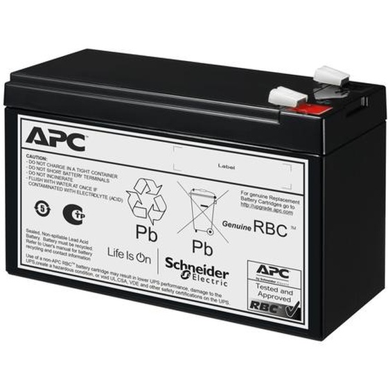 APC APCRBC177, Sealed Lead Acid (VRLA), 24 V, 1 pièce(s), Noir, 9 Ah, Hg (mercure)