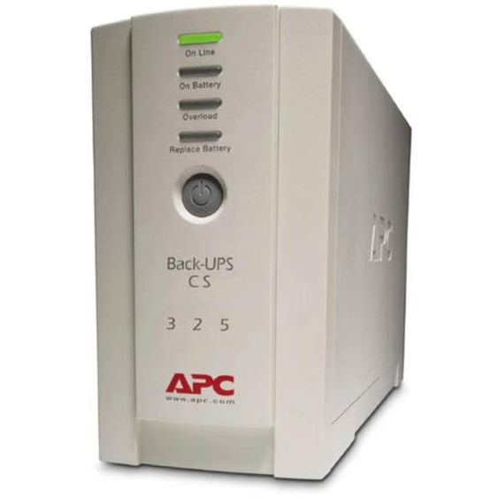 APC Back-UPS CS 325 w/o SW, 325 VA, 210 W, 320 J, Sealed Lead Acid (VRLA), 6 h, Beige BK325I