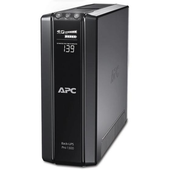 APC BR1500G-FR, 1200 VA, 865 W, 445 J, Sealed Lead Acid (VRLA), 8 h, Noir