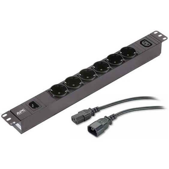 APC EPDU1010B-SCH, Basique, 1U, Monophasé, horizontale, Aluminium, Noir