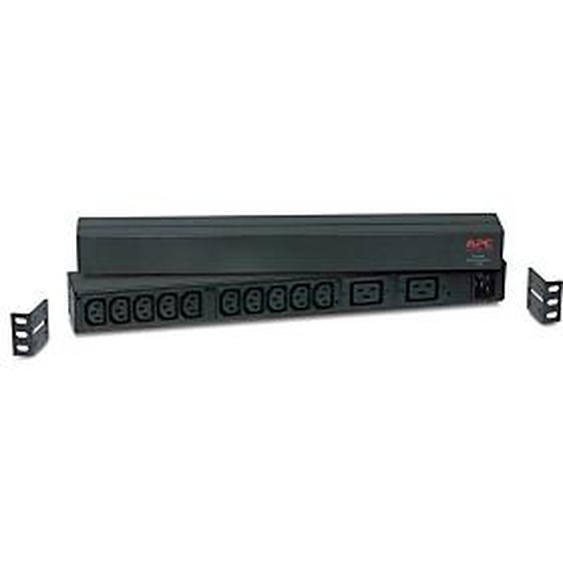 APC RACK PDU BASIC 1 U 16A 230V, Basique, 0U/1U, horizontale/verticale, Noir, 12 sortie(s) CA, Coupleur C13, Coupleur C19 AP9559