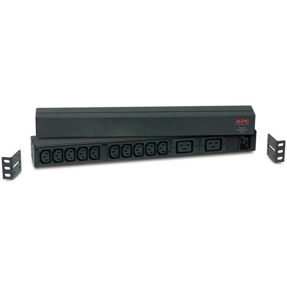APC RACK PDU BASIC 1 U 16A 230V, Basique, 0U/1U, horizontale/verticale, Noir, 12 sortie(s) CA, Coupleur C13, Coupleur C19 AP9559