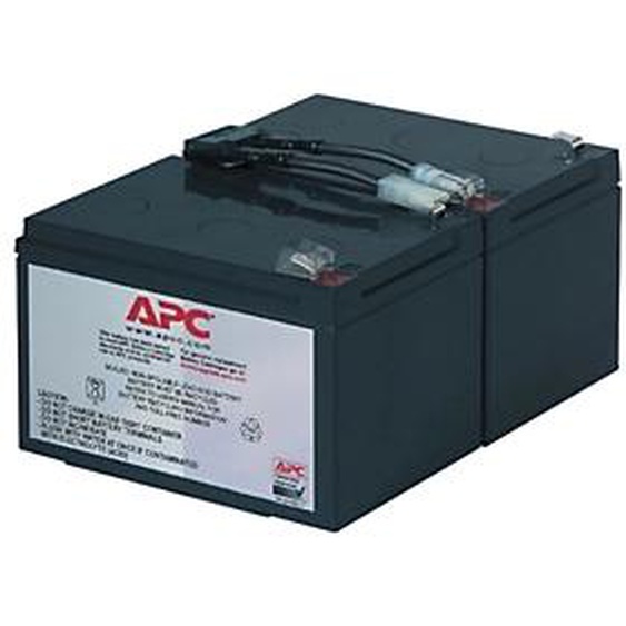 APC RBC6, Sealed Lead Acid (VRLA), Noir, 195,6 x 152,4 x 94 mm, 7,68 kg, 0 - 40 °C, 0 - 95%