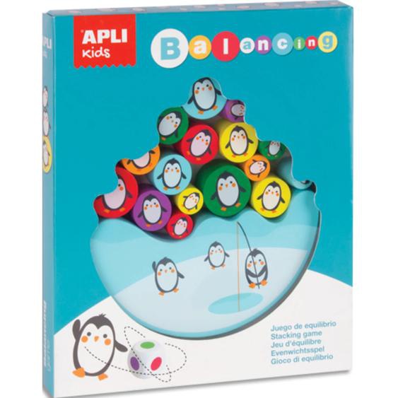 APLI KIDS Puzzle 16 pièces sur le thème des pingouins, jeu déquilibre