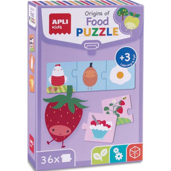 APLI KIDS Puzzle 36 pièces sur le thème des origines des aliments