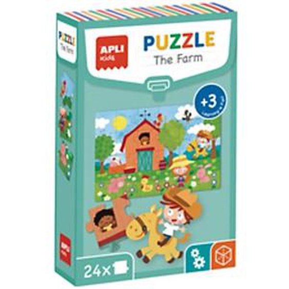 APLI KIDS Puzzle éducatif The Farm, 24 pièces