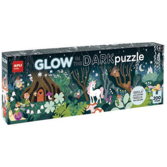 APLI KIDS Puzzle glow in the dark foret magique 200 pieces 19692