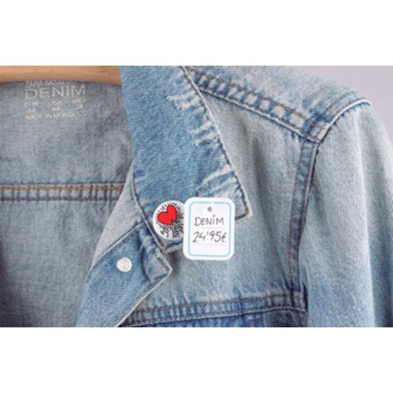 APLI Pistolet textile à aiguille fine, rouge/blanc