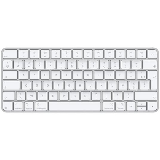 Apple Magic, Avec fil &sans fil, USB + Bluetooth, AZERTY, Blanc MXCL3F/A