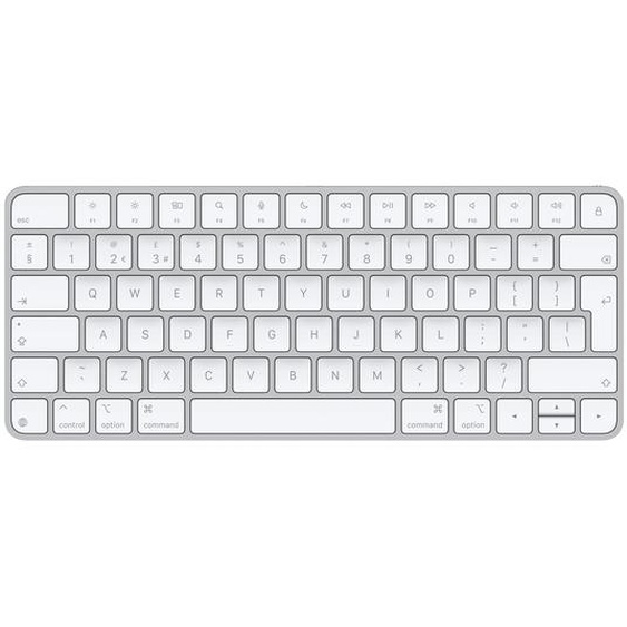 Apple Magic, Avec fil &sans fil, USB + Bluetooth, QWERTY, Blanc MXCL3B/A