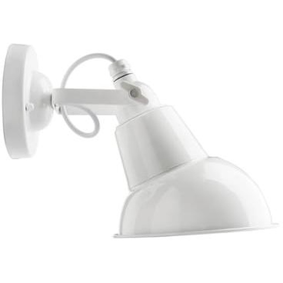 Applique blanche métal H23 x l17 x P22 cm 40W max