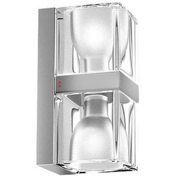 Applique Cubetto - Crystal Glass verre transparent double - Fabbian