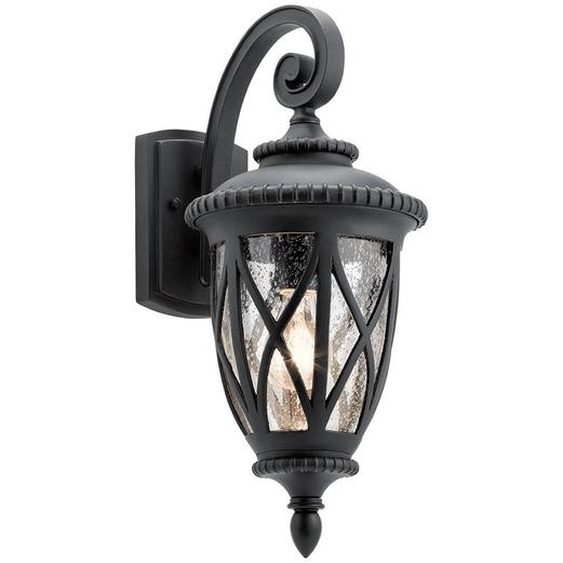 Applique dextérieur classique, noir texturé, E27, 60 W, Admirals Cove, Kichler