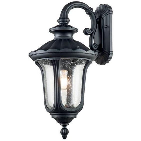 Applique dextérieur classique noire E27 60 W Chicago Elstead