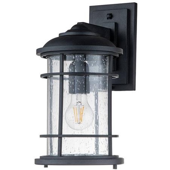 Applique dextérieur noire de style industriel E27 60 W Lighthouse Feiss