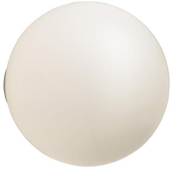 Applique LED Dioscuri verre soufflé blanc Ø14 cm