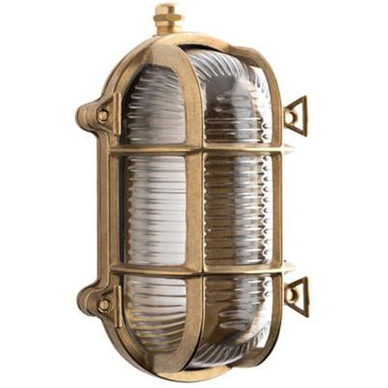 Applique LUCIEN verre & laiton doré 57W