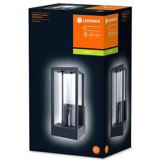 Applique murale dextérieur Endura Classic Frame Wall gris E27