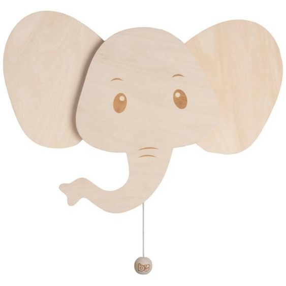 Applique Murale En Bois Wonder Eléphant Marron