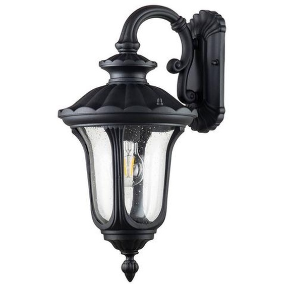 Applique murale extérieure classique noire E27 60 W Chicago Elstead