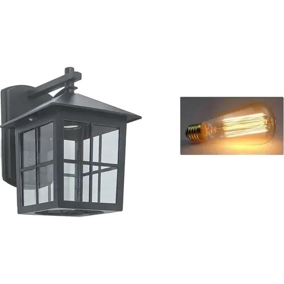 Applique murale extérieure de style européen, design rétro en aluminium, étanche IP54, B