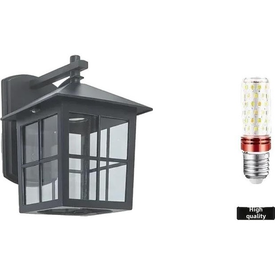 Applique murale extérieure de style européen, design rétro en aluminium, étanche IP54, C