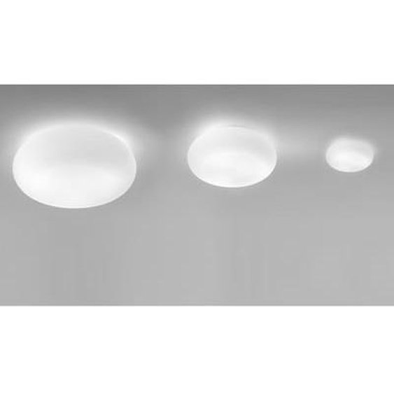 Applique murale IITKA Ø35 cm en verre blanc