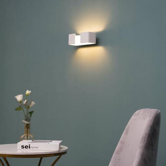 Applique murale - KOSILUM - Foss - Blanc - Métal et aluminium - LED intégrée 12W