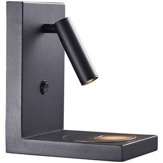 Applique murale LED design ZANZIBAR en aluminium noir